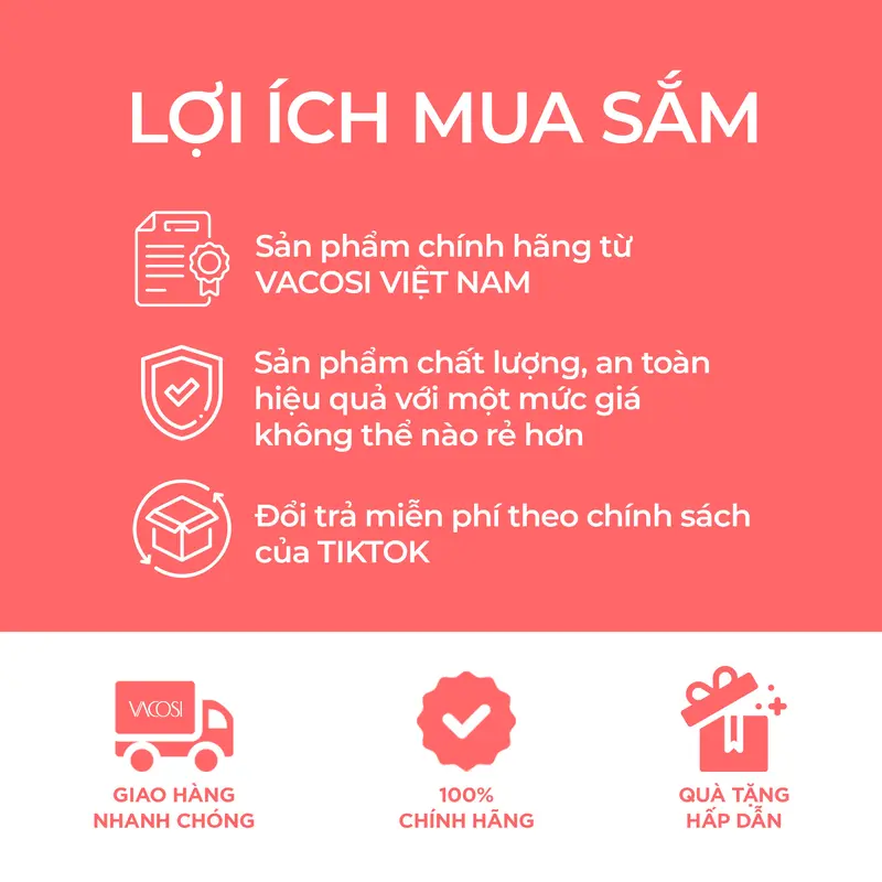 VACOSI Son Dưỡng Môi Có Màu VS06 - Cấp Ẩm & Bảo Vệ Môi Căng Mọng 3g - Hương Quyến Rũ, Màu Hồng Tự Nhiên 7