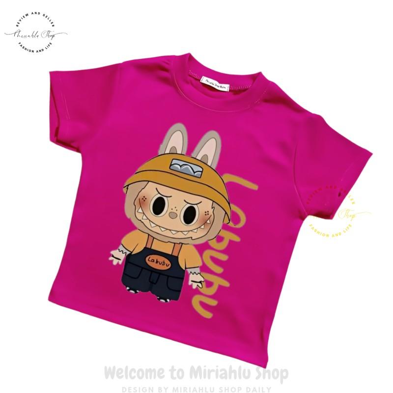 Product Introduction of Áo Thun Nữ Croptop Borip Basic Ôm Body In Hình Labubu Cam Nón, MLS237, Nữ Women Top Voi Dáng Ngắn Cổ Tròn Sọc Sò 18