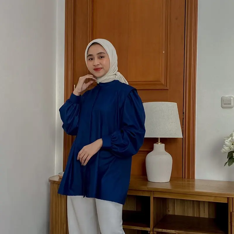 BY LFAZ Zetta Oversized Shirt Part 1 | Kemeja Kerja - Kuliah Katun Premium Wanita  Basic Oversize Atasan 6