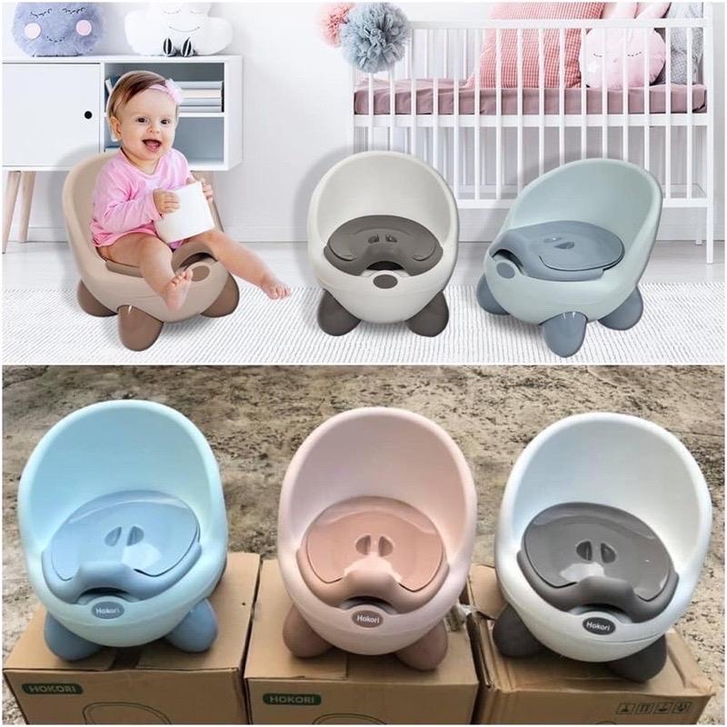 Product Introduction of ￼Bô vệ sinh trẻ em Hokori cho bé từ 6 tháng đến 5 tuổi chống trơn trượt có chỗ dựa và khay tiện dụng Voi 1