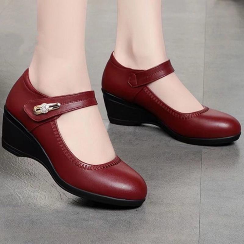 Product Introduction of Giày Da Nữ, Da Thật, Giày Đế Xuồng, Đế Mềm, Thích Hợp Cho Mẹ, Giày Da Nữ Trung Người Già Và Cao Tuổi, Thoải Mái, Hàng Mới Về 14