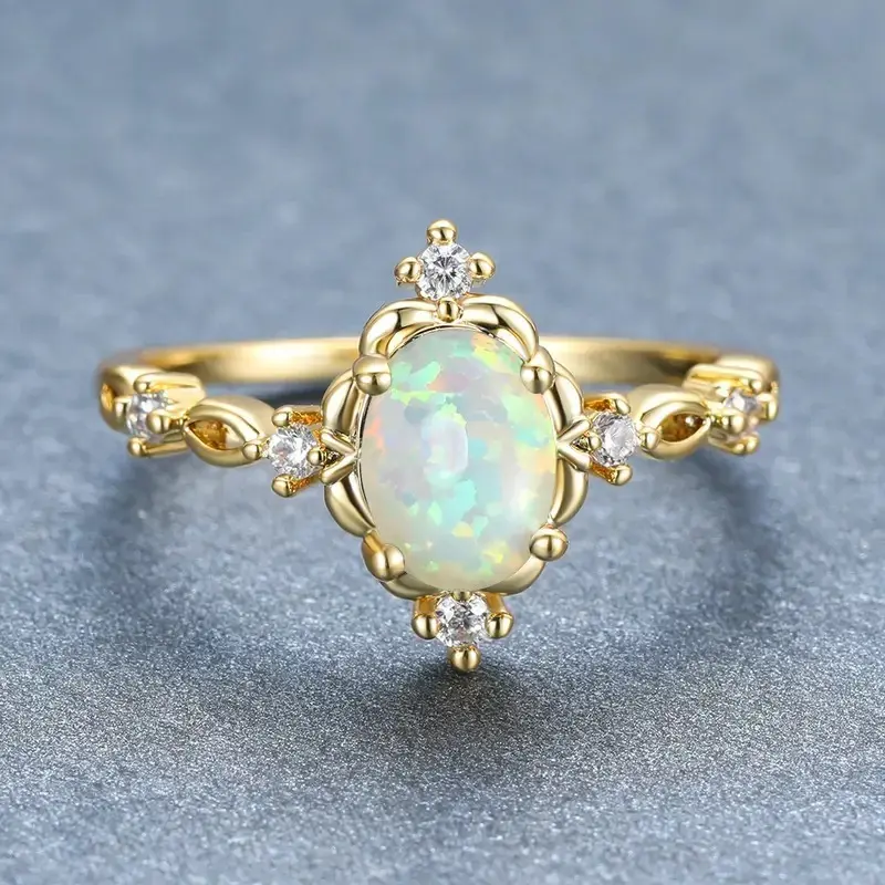 European and American fashion water drop ring simple and versatile new ring