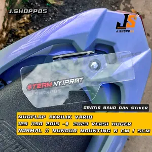 MUDFLAP AKRILIK VARIO 125/150 VERSI HUGER AIRBLADE