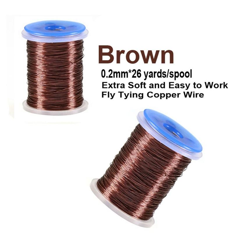 Product Introduction of Dây Buộc Ruồi Bằng Đồng, 26 Yard, Phụ Kiện Câu Cá, 0.2Mm, Cơ Thể, Ruy Băng, Chỉ Buộc Ruồi, Dây Flash Nhỏ, Chỉ Nhộng Cho Ruồi 19