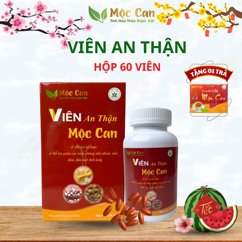 (TẶNG 01 Hộp Trà) VIÊN AN THẬN MỘC CAN_ Hộp 60 Viên sử dụng tiện lợi 0