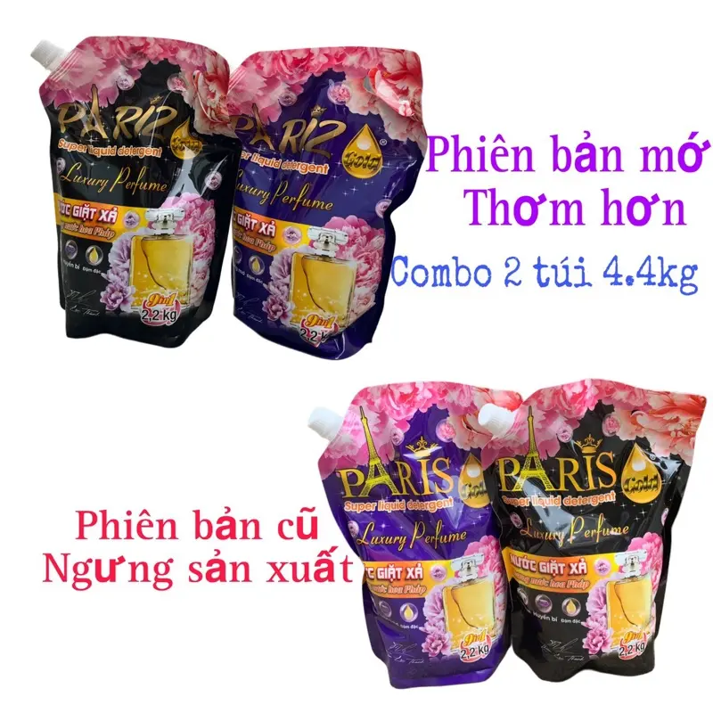 [combo MUA 1 tặng 1] nước giặt hương hoa PARI 4,4lít Làm Sạch