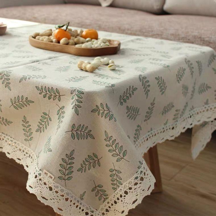 Khăn trải bàn bằng vải lanh và bông, Thiết kế tươi mới của Nhật Bản, Vải phủ đơn giản, Hình chữ nhật và Bàn cà phê, Thích hợp cho Bàn Tám Bất Tử và Bàn tròn, Lý Tưởng cho trường mẫu giáo, Năm 2025 8