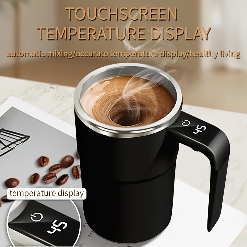 Ly Cà Phê Tự Khuấy với Màn Hình Hiển Thị Nhiệt Độ cảm Ứng & Bột Đánh Tự Động…
