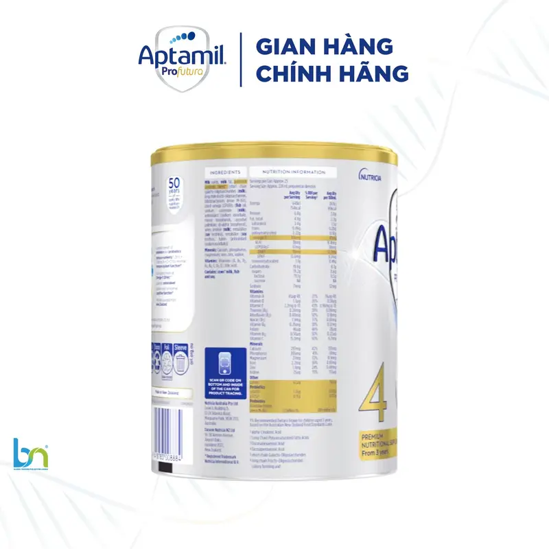 [FLS] Sữa Aptamil Úc date xa số 4 công thức tăng trưởng, đủ số cho bé từ 3y 900gr 1