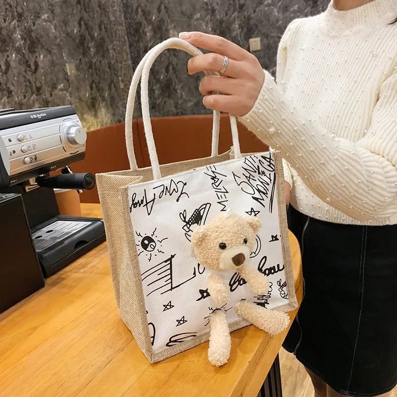 Túi Cói Hình Gấu Bông Dễ Thương - Túi Vintage - BEYOU Bag Nữ 8