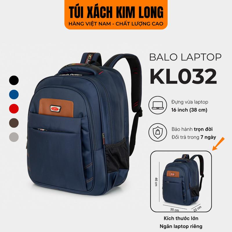  Balo Laptop 16 Inch Cao Cấp Nam Nữ Kim Long KL032 