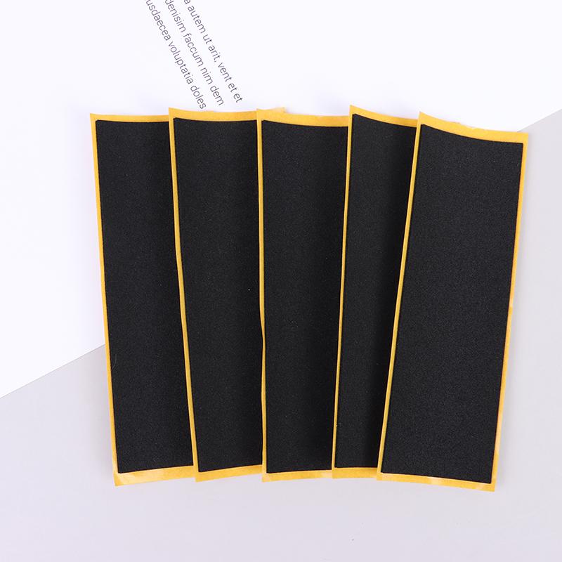 Product Introduction of [qm]5Pcst Black Fingerboard Deck Uncut Tape Stickers Black Foam Grip Tape Stickers 2 Size 24
