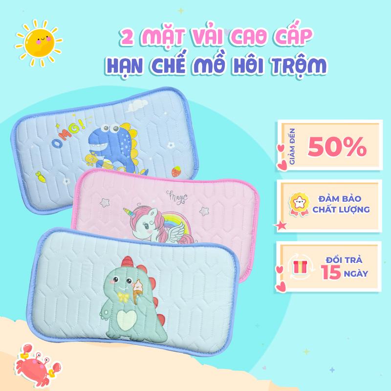Gối Đầu Cho Bé Điều Hòa BAFABY 2 Mặt Vải Cao Cấp Lưới Tencel Thoáng Khí Cho Bé Từ 1 Đến 6 Tuổi - 396