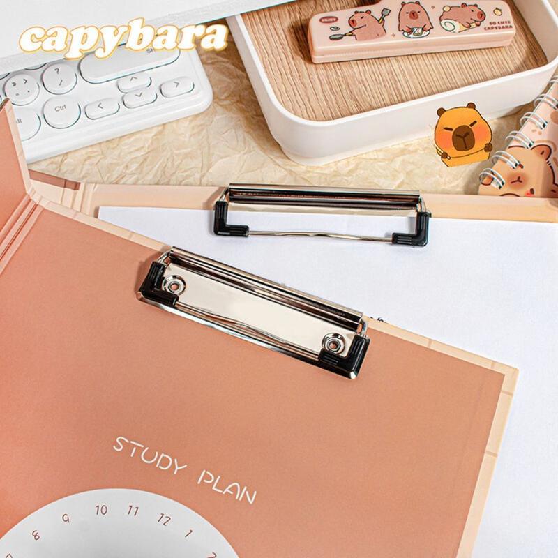 TOPER Papan Jalan Ujian Capybara With Cover Buka Tutup A4 Clipboard Lucu Motif Kapibara Tebal Aesthetic Cute Estetik 3