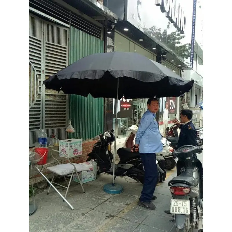 Ô dù che nắng chính tâm tròn 3 kích thước đường kính 2,4m đường kính 3m, đường kính 3m5 (vải dù chống nước cao cấp chưa có chân đế) 5