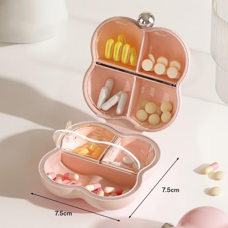 Product Introduction of Vinnatsu Pill Box Mini Segel Kotak Obat Travel Case Jewel Daily Pill Box/Kotak Tempat Obat 8 Sekat Kotak Pil Tahan Air/Permata Kotak Perjalanan 4