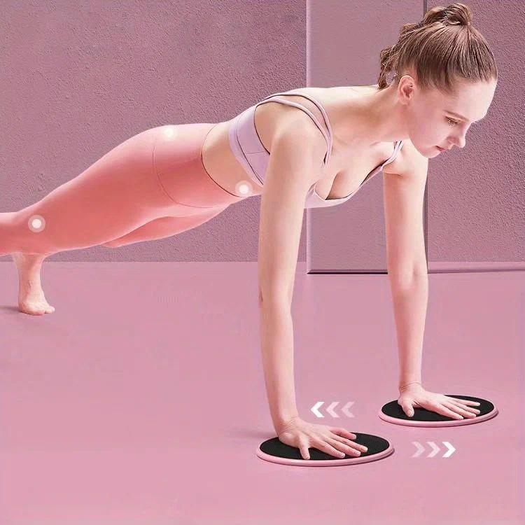 Product Introduction of 2Pcs Yoga Sliding Sliding Discs, Fitness Foot Sliding Pads, Workout Equipment For Abdominal Core Training, Body Shaping 10