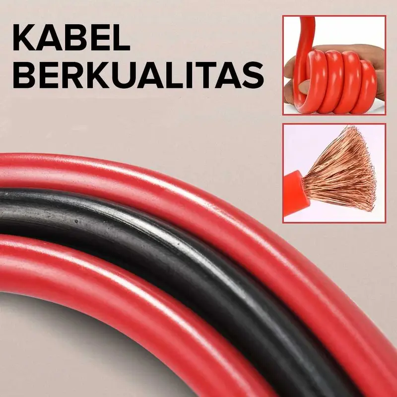 Kabel Jumper Aki Copper 2mm² for Vehicles Under 2000cc 2.8 m - 2