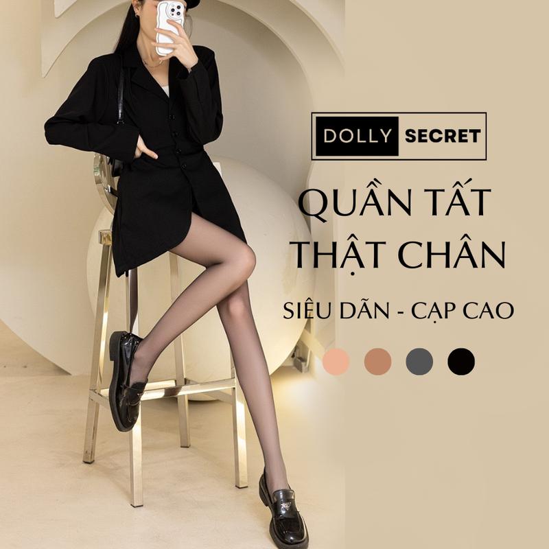 [T36] Quần tất tàng hình thật chân siêu dãn- cạp cao DOLLY SECRET siêu trong cạp cao(dưới 57kg) Nữ Women