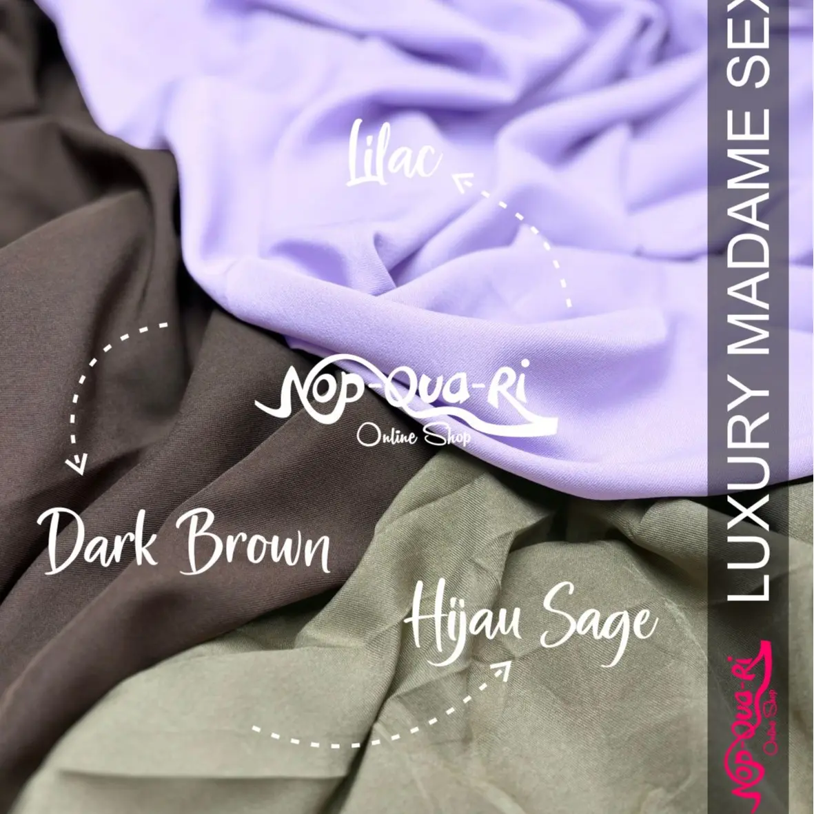 Kain Shakila Premium Stretch - LuxuryMadameSexy Warna Polos #1 - Per 0,5m Panjang bahan gamis adem jatuh