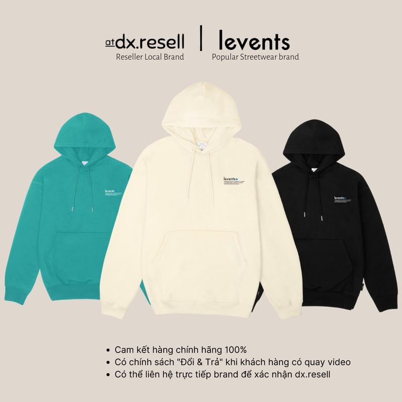  Áo Khoác Hoodie LEVENTS POPULAR LOGO 2.0  cam kết chính hãng  mua trên 2sp levents tặng kèm túi tote Menswear Nam 