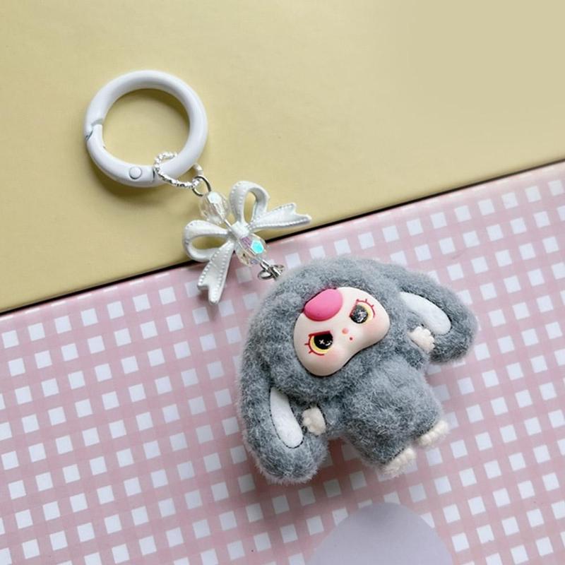 Mặt Dây Chuyền Túi Thắt Nút Hình Bướm, Móc Chìa Khóa Hoạt Hình, Búp Bê 3D, Thích Hợp Để Trang Trí Ba Lô Học Sinh 5