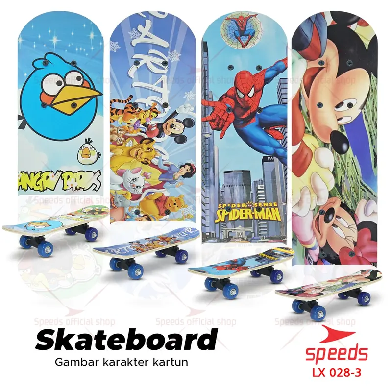 SPEEDS Skateboard Anak Papan Luncur Papan Roda Bergambar Olahraga 028-1705 5