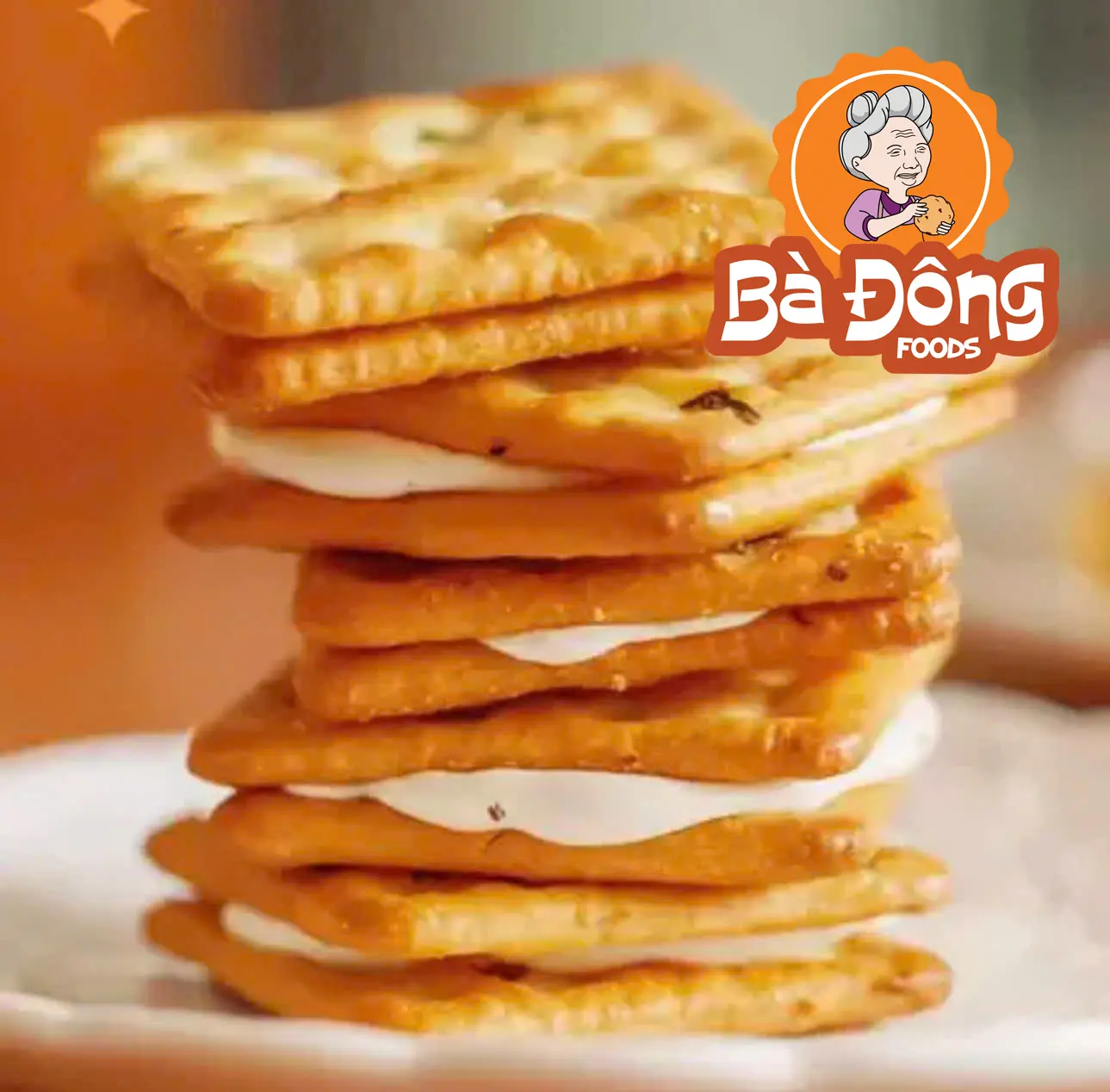 [ Combo 400gr ] 100gr Bánh Tuyết Trứng Muối + 100gr Bánh Tuyết Phô Mai + 100gr Bánh Hành Trứng Muối + 100gr Bánh Hành Phô Mai Bà Đông Foods