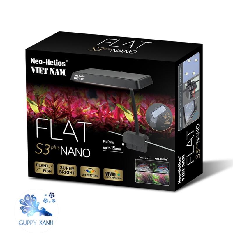 Bản VN- Đèn led Neo S3 Flat Nano Plus RGB tăng cường màu sắc cho cây và cá dạng mini phù hợp bể cá nhỏ(bảo hành 6 tháng) 3s