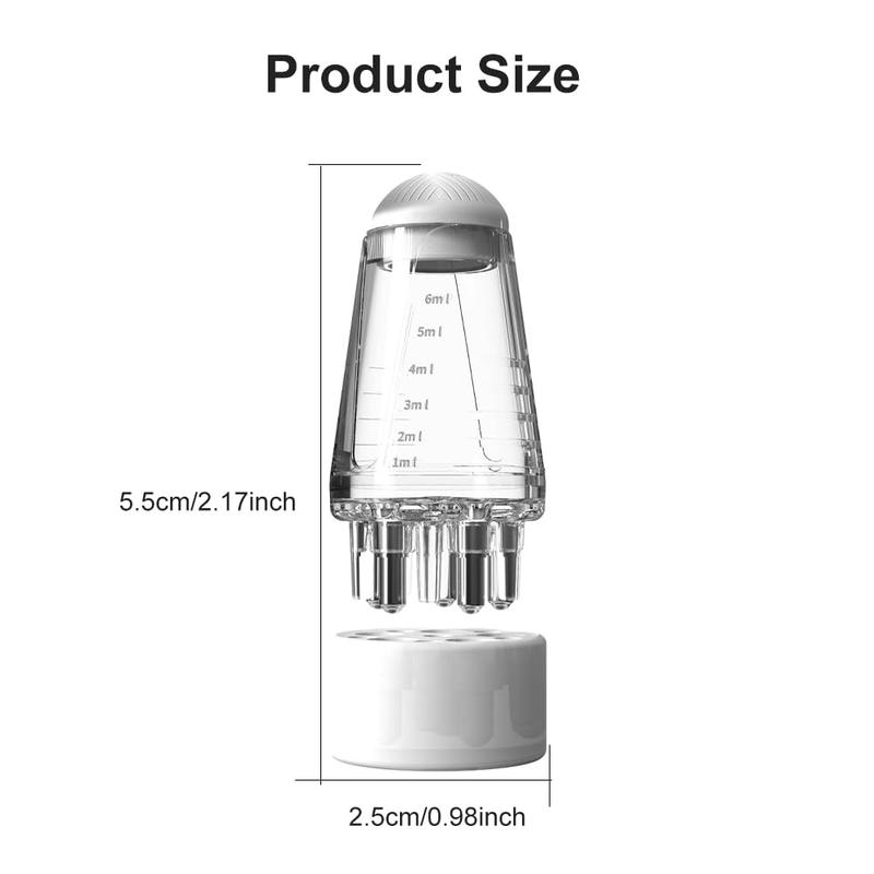 Scalp Applicator Comb, 1 Count Mini Portable Head Essential Oil Roller Ball Massage Comb, Hair Fixing Liquid Guide Comb 1