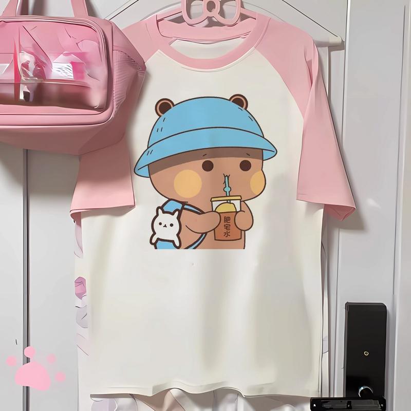 Product Introduction of Bubu And Dudu tshirt women comfortable modern style tshirt female Japanese graphic anime clothes 7