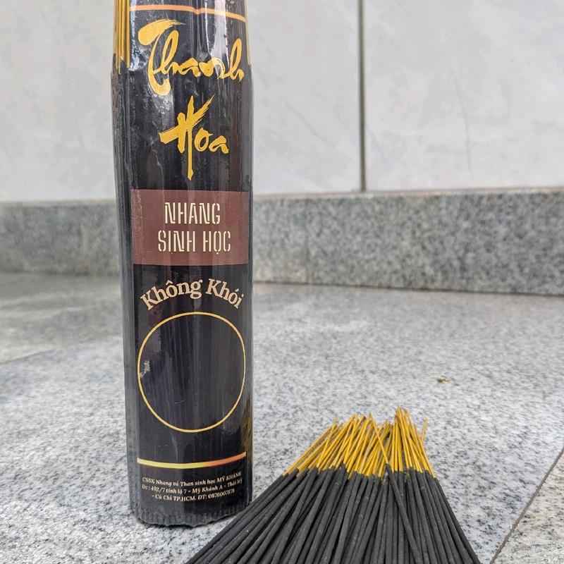 nhang sinh học KHÔNG KHÓI Thanh Hoa Nhang loại 30 cm 500g phù hợp và vừa phải thắp cho gia đình, 1 thời nhang vừa đủ thắp vào các ngày cúng giỗ, phòng máy lạnh, an toàn cho phụ nữ mang thai và trẻ nhỏ khuynh nen thom Dầu Thơm 2