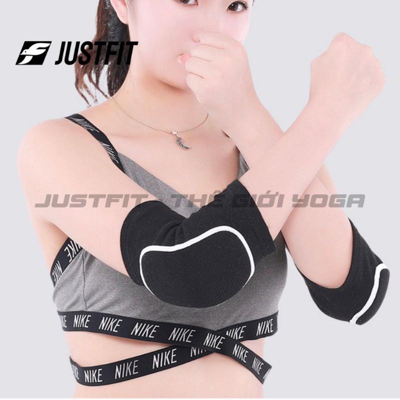 Miếng đệm bảo vệ khuỷu tay hỗ trợ tập Yoga Gym - Đai xỏ khuỷu tay cho nữ Phụ Kiện Sport Đeo Tay
