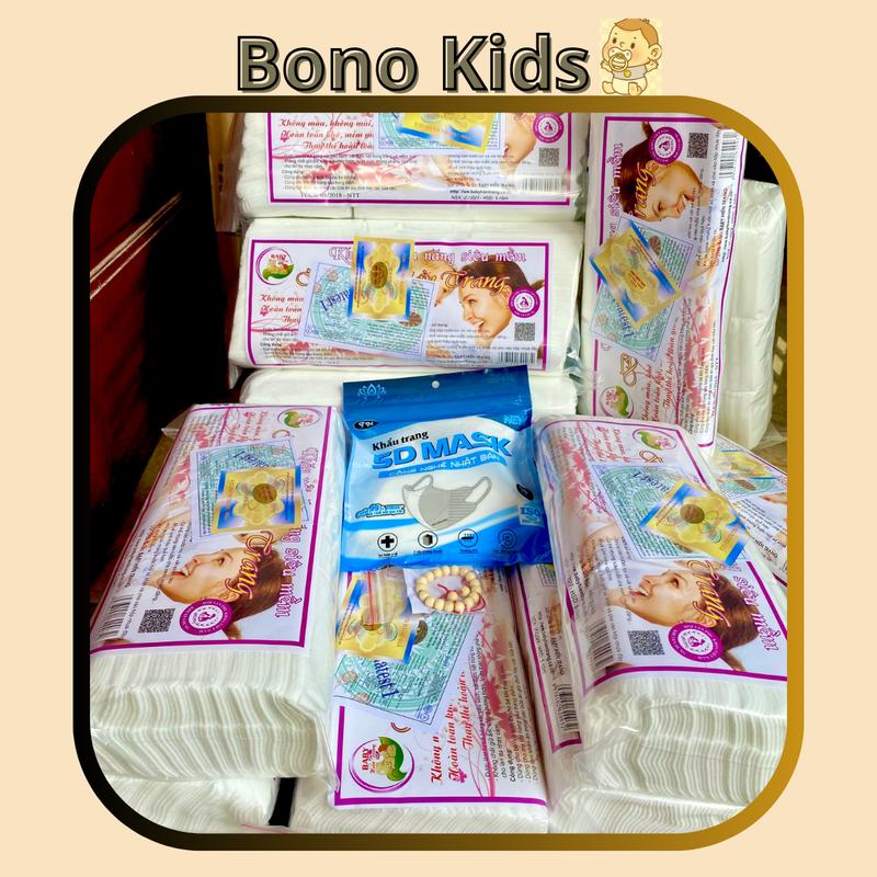 [Tặng Khăn Sữa,Tặng Vòng Dâu Tằm cho Bé, 10 cái Khẩu trang 5D cho Mẹ...v..v] COMBO 10 Bịch Khăn vải Khô Đa Năng Hiền Trang cho Mẹ và Bé ( 170-200g) Cho Bé Khăn Tắm HT