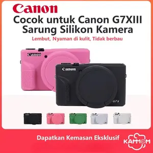 Canon Case Silicone Premium untuk Kamera Canon G7 X III Soft Skin Pelindung Anti Gores Include Penutup Lensa Camera Control Desain Premium Perlindungan Menyeluruhan Anti Slip