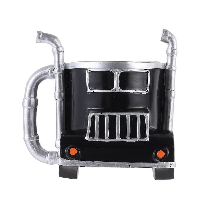 New Durable Truck Coffee Mug Semi Truck 11 Ounces Coffee Cup Handcrafted Semi-trailer Shaped Semi-Truck Coffee Mugs For Men 3
