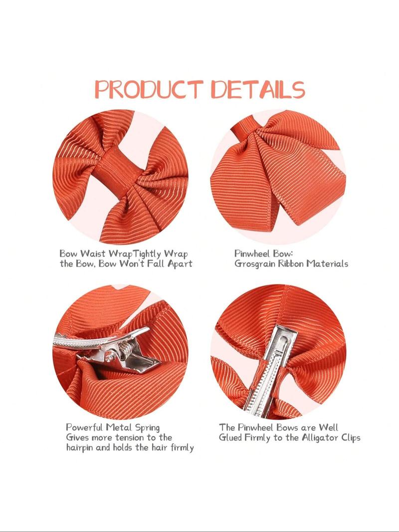 Product Introduction of Random Color Bowknot Design Hair Clip, Cute Colorful Hair Accessories for Women & Girls, Minimalist Headwear Suitable for Thick Hair 5