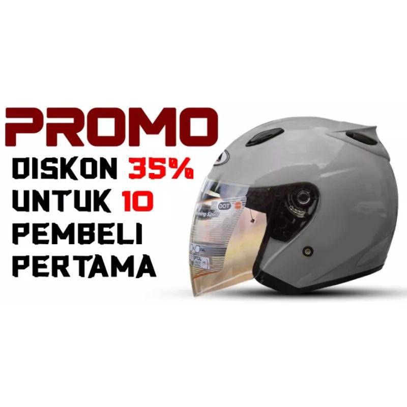 HELM DEWASA HALF FACE INK Centro SNI Basic Solid Warna White Untuk Pria Dan Wanita Dewasa SNI COD Free Packing Motorcycle Motorcycle 3