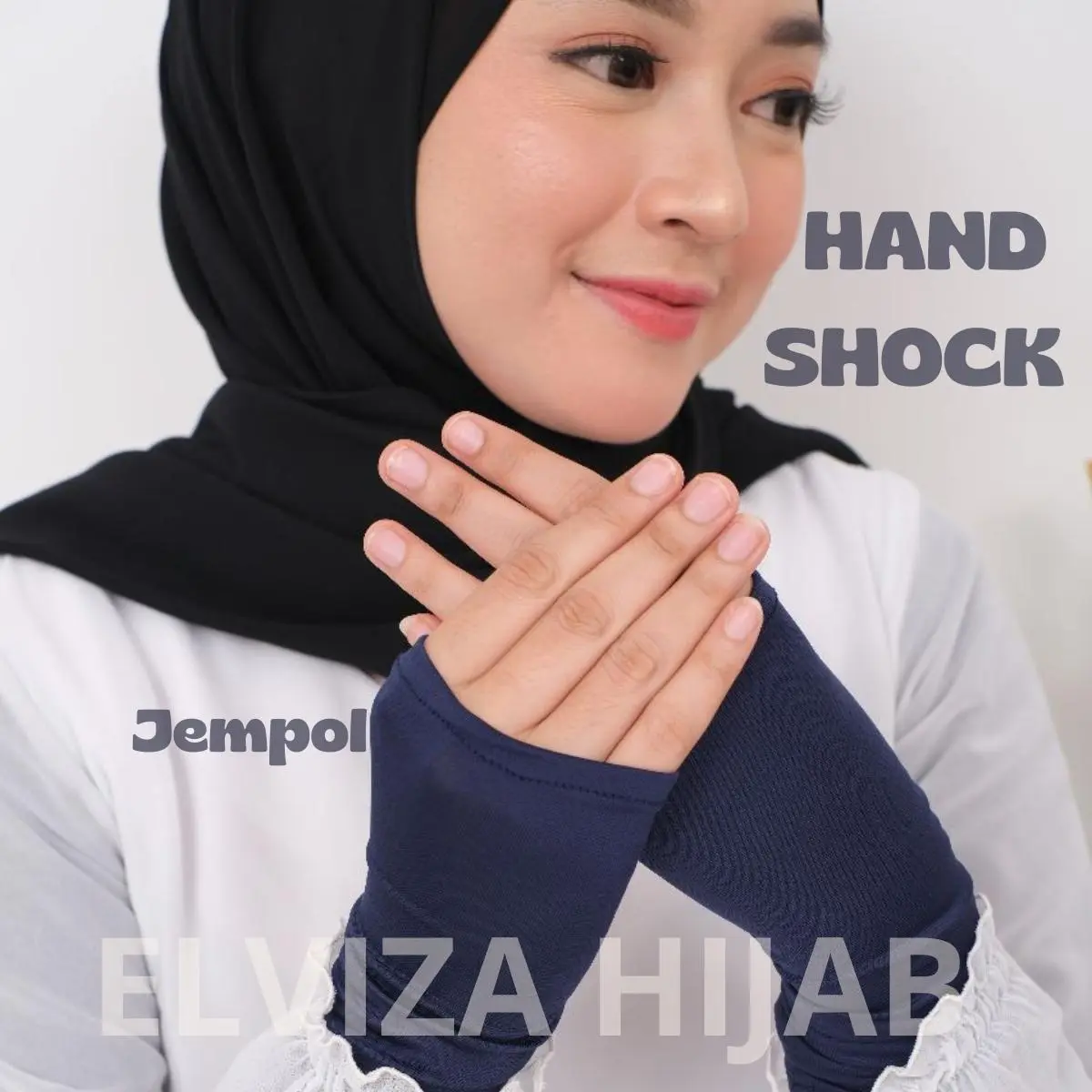 Elviza - Handshock Panjang/Manset Tangan Anti Gerah Muslim Panjang Wanita Handsock Tangan Siku & Bahu