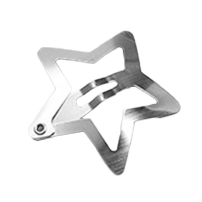 Product Introduction of Cute Elegant Hairpin No Slip Sparking Star Metal Fashion Hair Hairclips Mini Metal Snap Clip Pentagram Hairpin 20