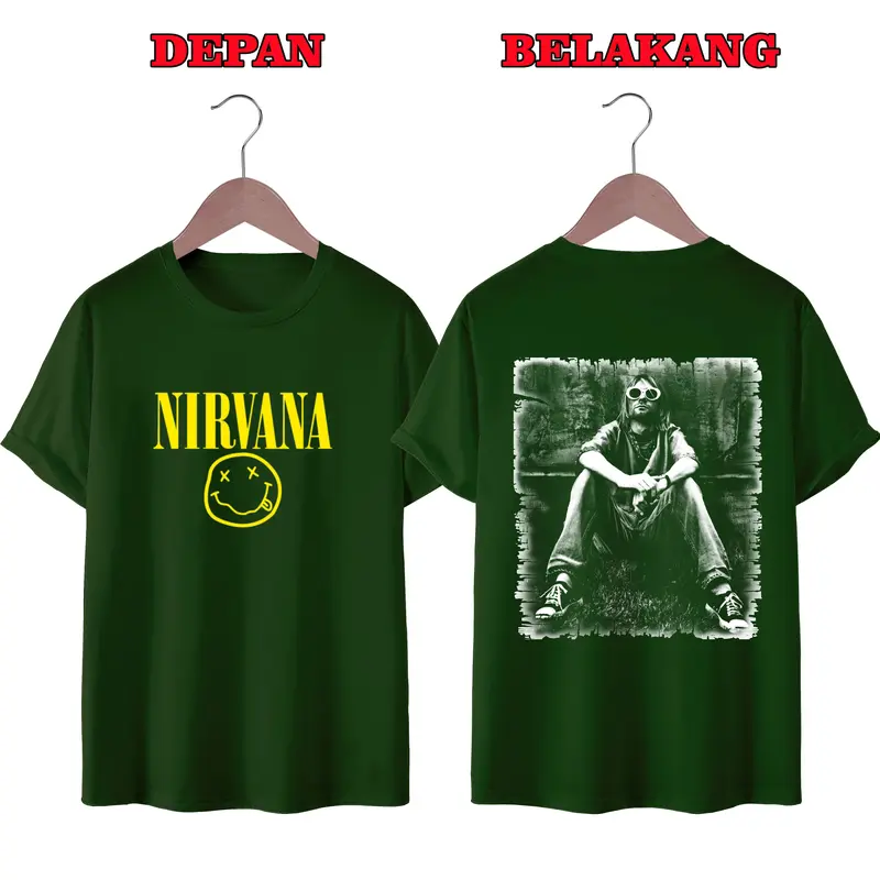 KAOS DISTRO PRIA KEREN, TERMURAH BISA COD,NIRVANA 1
