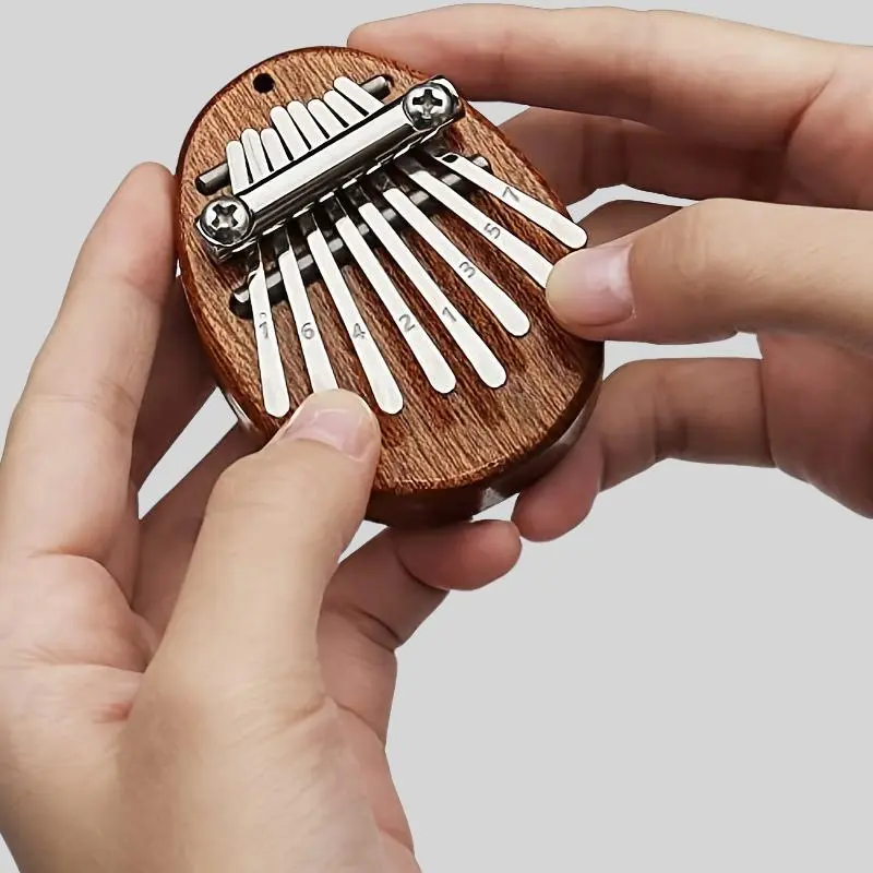 Mini 8 Key Thumb Piano, Portable 8-tone Thumb Piano, Musical Instrument Toy, Birthday Gift for Friends, Creative Holiday Gift Options, Valentine's Day Gift, Music Accessories, Giftideas