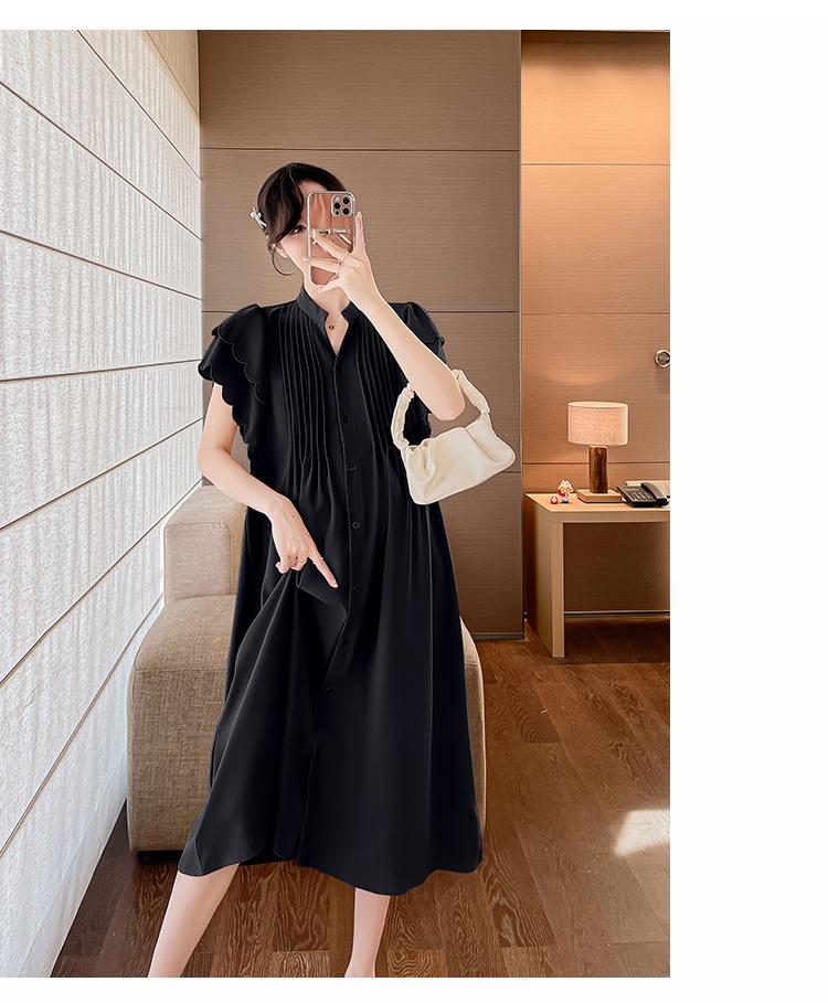 Product Introduction of E69990# Postpartum Embroidery Plus Size Womens Dresses Summer New Arrival Pregnancy Clothes Pregnant Mid-Long Breastfeeding Dress 19