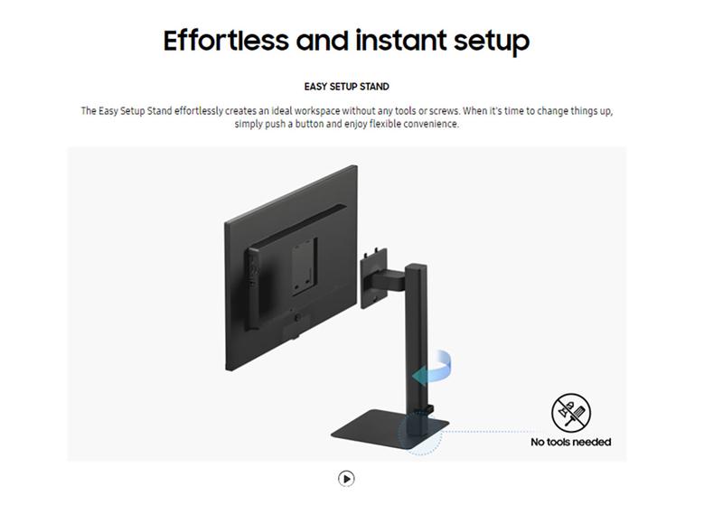 Product Introduction of SAMSUNG VIEWFINITY S6 MONITOR S32D604 | 24" QHD MONITOR IPS | 2560x1440 | 5MS | 100HZ | HEIGHT ADJUST | LS32D604UAEXXS 5