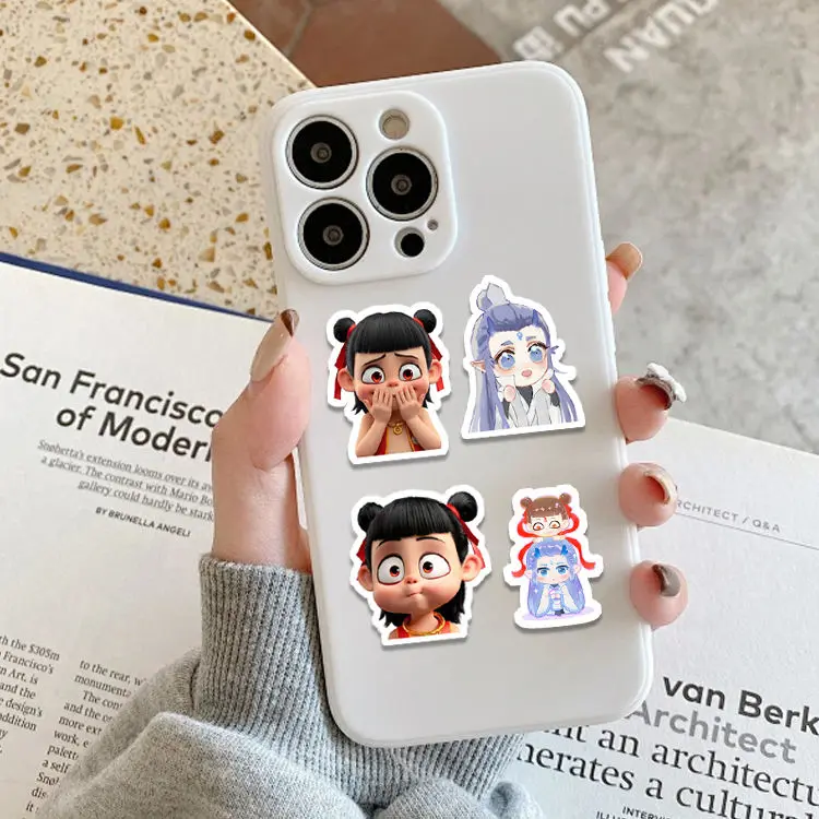 200 Cute Nezha Stickers Nezha Ao Bing Expression Pack Decoration Peripheral Notebook Planner DIY Decoration Stickers