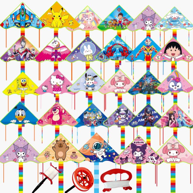 Diều Thả Nhiều Họa Tiết Hoạt Hình Siêu Nhân Công Chúa Kèm Cuộn Dây Thả 50m Cho Bé Game