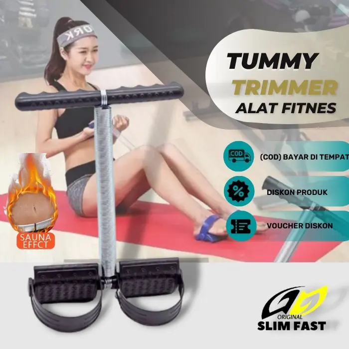 ALAT OLAHRAGA PENGECIL PERUT TUMMY TRIMMER ALAT OLAH RAGA FITNESS GYM OLAHRAGA DI RUMAH SH19 Otot