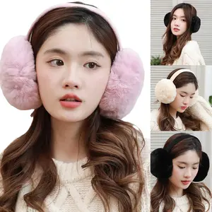Earmuf Bulat Tebal Empuk Bisa Dilipat – Pelindung Kuping Dingin untuk Musim Dingin & Naik Pesawat 【KOSMEBLAB】
