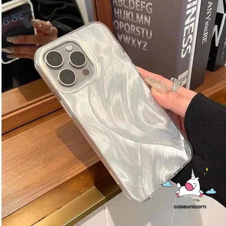 Caseunicorn Casing Hp Untuk Realme Note 60 C63 C61 C51 C53 C12 C65 C67 C51s C55 Note 50 C25s C21 C25 C15 C11 C17 C35 C25Y C21Y C31 C20 C30 11 9i 5i 6i 5 7 C33 5s Narzo N63 N61 Mewah Sederhana Laser Bulu Riak Air Anti Kejutan Soft Case