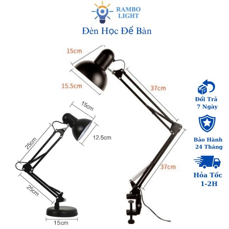 Đèn bàn học PIXAR bóng LED kèm kẹp bàn chống cận bảo vệ mắt, đèn học để bàn cao cấp bảo hành 2 năm